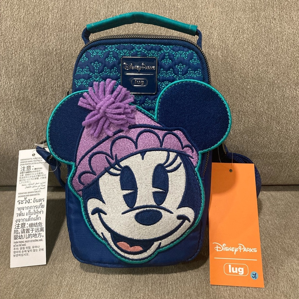 NWT Disney Parks Lug Minnie Mouse Norway Epcot Mini Crossbody/Belt Bag
